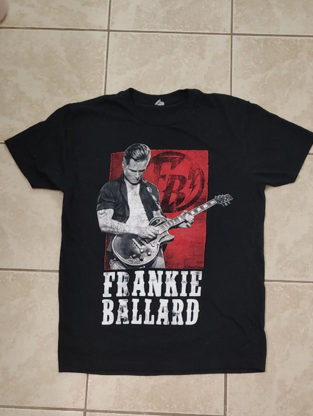 Frankie Ballard On Tour T Shirt Black Slim Tee Unisex Size M